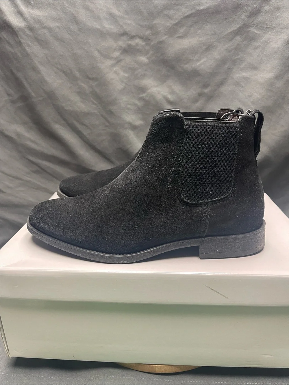 Men’s Kurt Geiger Suede Black Chelsea Boots - Size 7M